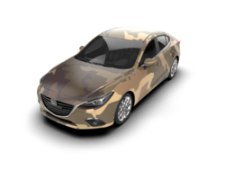 Modern car isolated on background. 3d rendering - illustration png