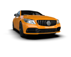 Modern car isolated on background. 3d rendering - illustration png