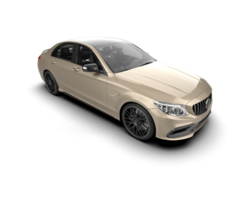Modern car isolated on background. 3d rendering - illustration png