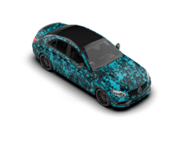 Modern car isolated on background. 3d rendering - illustration png
