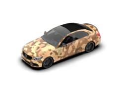 Modern car isolated on background. 3d rendering - illustration png