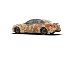 Modern car isolated on background. 3d rendering - illustration png