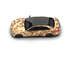 Modern car isolated on background. 3d rendering - illustration png