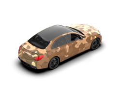 Modern car isolated on background. 3d rendering - illustration png