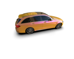 Modern car isolated on background. 3d rendering - illustration png