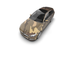 Modern car isolated on background. 3d rendering - illustration png