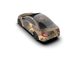 Modern car isolated on background. 3d rendering - illustration png
