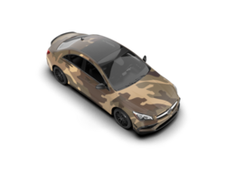 Modern car isolated on background. 3d rendering - illustration png