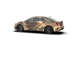 Modern car isolated on background. 3d rendering - illustration png