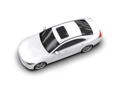 moderno carro isolado em fundo. 3d Renderização - ilustração png