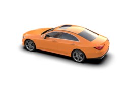 Modern car isolated on background. 3d rendering - illustration png