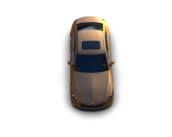 Modern car isolated on background. 3d rendering - illustration png