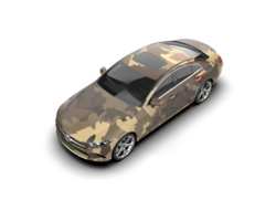 Modern car isolated on background. 3d rendering - illustration png
