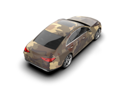 Modern car isolated on background. 3d rendering - illustration png