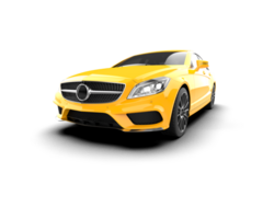 Modern car isolated on background. 3d rendering - illustration png