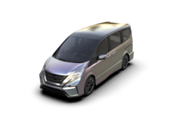 Modern car isolated on background. 3d rendering - illustration png