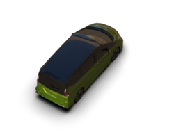 Modern car isolated on background. 3d rendering - illustration png