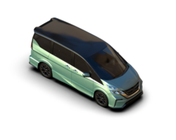 Modern car isolated on background. 3d rendering - illustration png