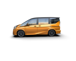 Modern car isolated on background. 3d rendering - illustration png
