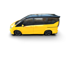 Modern car isolated on background. 3d rendering - illustration png