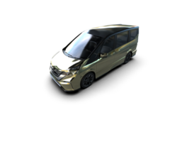 Modern car isolated on background. 3d rendering - illustration png