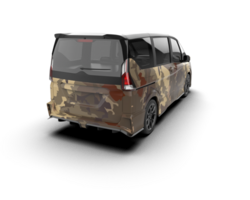 Modern car isolated on background. 3d rendering - illustration png