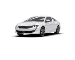 Modern car isolated on background. 3d rendering - illustration png