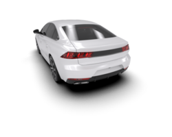 Modern car isolated on background. 3d rendering - illustration png