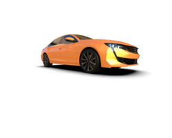 Modern car isolated on background. 3d rendering - illustration png