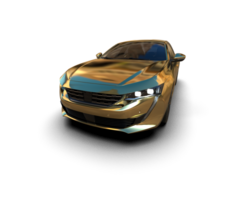 Modern car isolated on background. 3d rendering - illustration png