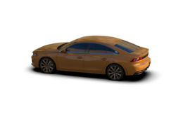 Modern car isolated on background. 3d rendering - illustration png