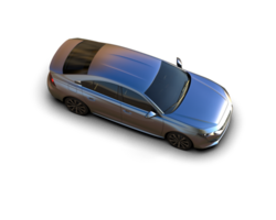 Modern car isolated on background. 3d rendering - illustration png