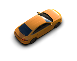 Modern car isolated on background. 3d rendering - illustration png