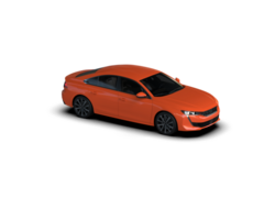 Modern car isolated on background. 3d rendering - illustration png