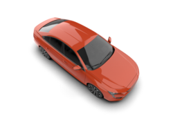 Modern car isolated on background. 3d rendering - illustration png