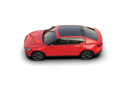 Modern car isolated on background. 3d rendering - illustration png