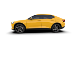 Modern car isolated on background. 3d rendering - illustration png