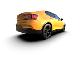 Modern car isolated on background. 3d rendering - illustration png