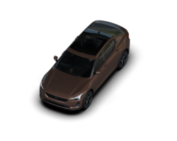 Modern car isolated on background. 3d rendering - illustration png