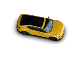 Modern car isolated on background. 3d rendering - illustration png