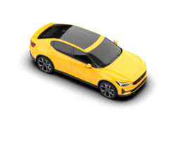 Modern car isolated on background. 3d rendering - illustration png