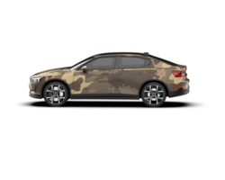 Modern car isolated on background. 3d rendering - illustration png
