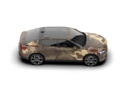 Modern car isolated on background. 3d rendering - illustration png