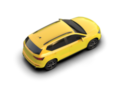 Modern car isolated on background. 3d rendering - illustration png