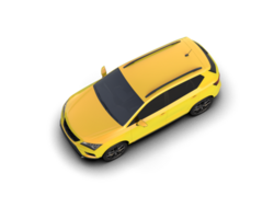 Modern car isolated on background. 3d rendering - illustration png