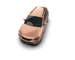Modern car isolated on background. 3d rendering - illustration png