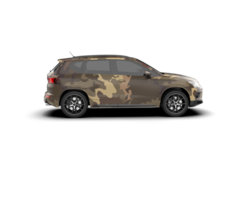 Modern car isolated on background. 3d rendering - illustration png