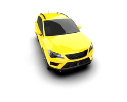Modern car isolated on background. 3d rendering - illustration png