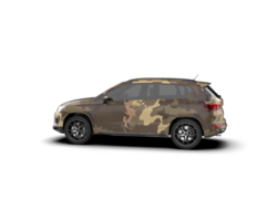Modern car isolated on background. 3d rendering - illustration png
