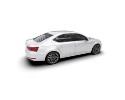 Modern car isolated on background. 3d rendering - illustration png